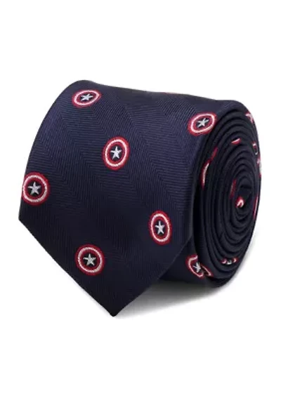 Captain America Navy Tie