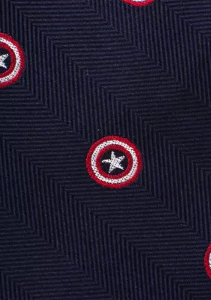 Captain America Navy Tie