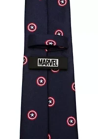 Captain America Navy Tie