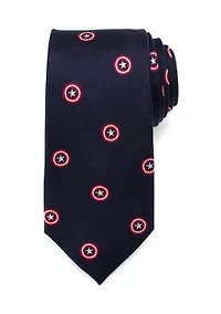 Captain America Navy Tie