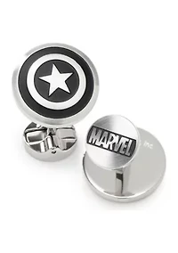 Captain America Shield Stainless Steel Cufflinks