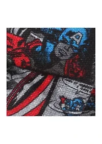 Captain America Comic Gray Bow Tie