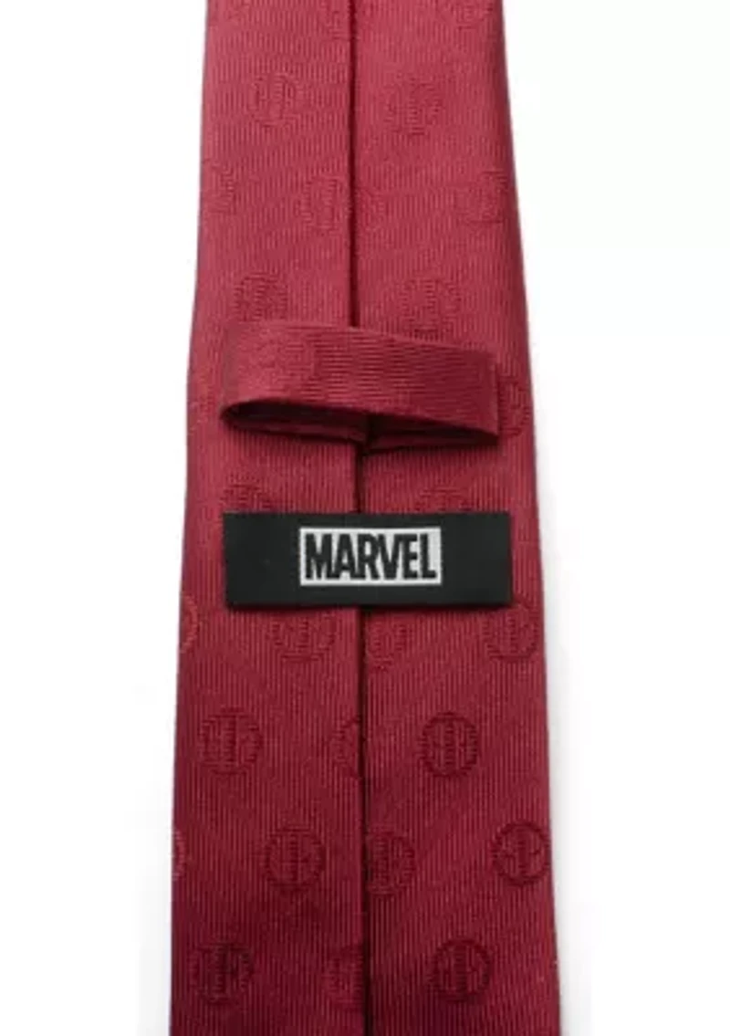 Deadpool Maroon Tie