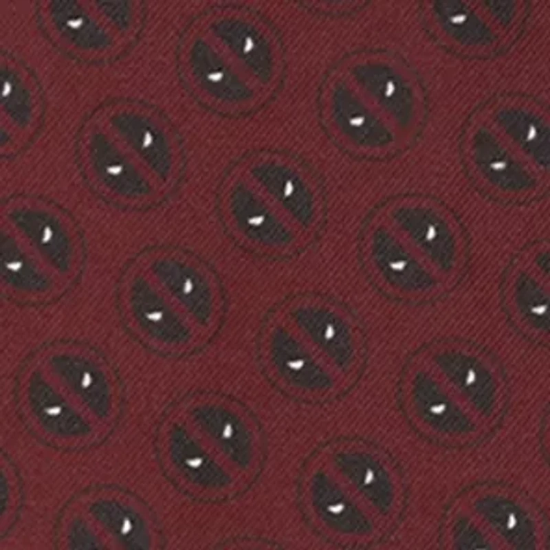 Deadpool Red Mask Silk Pocket Square