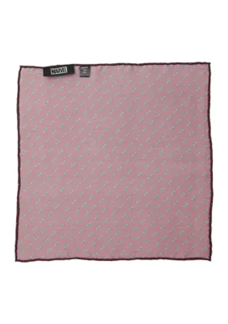 Deadpool Red Mask Silk Pocket Square