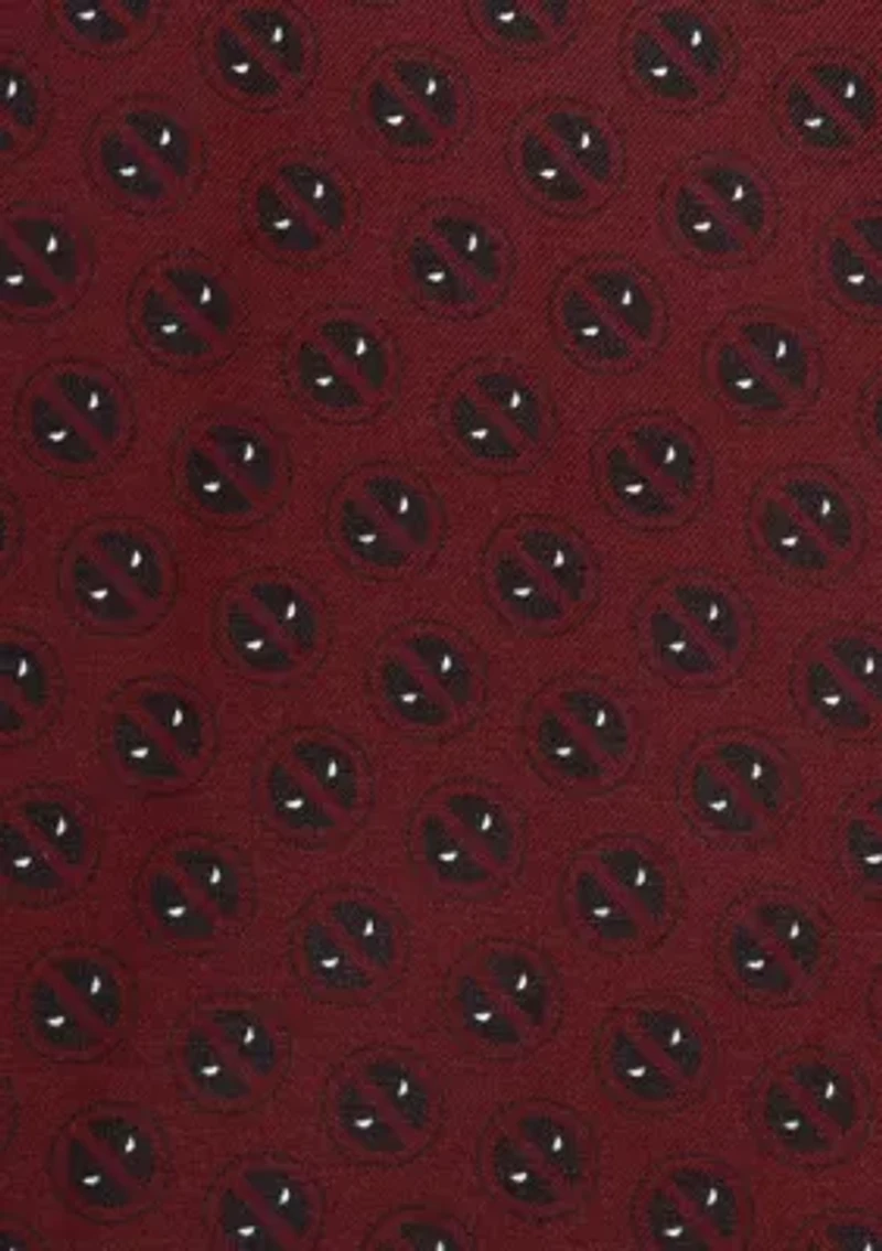 Deadpool Red Mask Silk Pocket Square