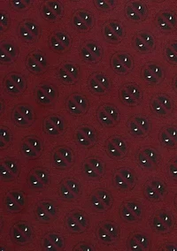 Deadpool Red Mask Silk Pocket Square