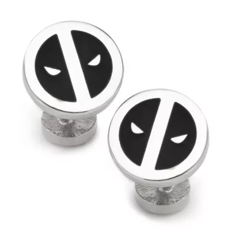 Deadpool Silver Mask Cufflinks