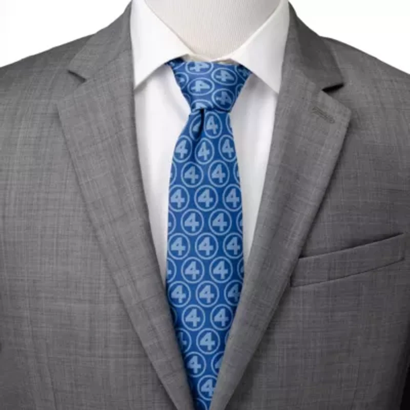 Marvel Fantastic Four Men's Blue Tie