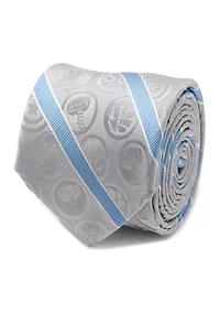 Marvel Comics Grey and Blue Stripe Tie