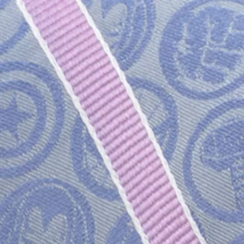 Men's Comics Blue and Pink Stripe Silk  Tie