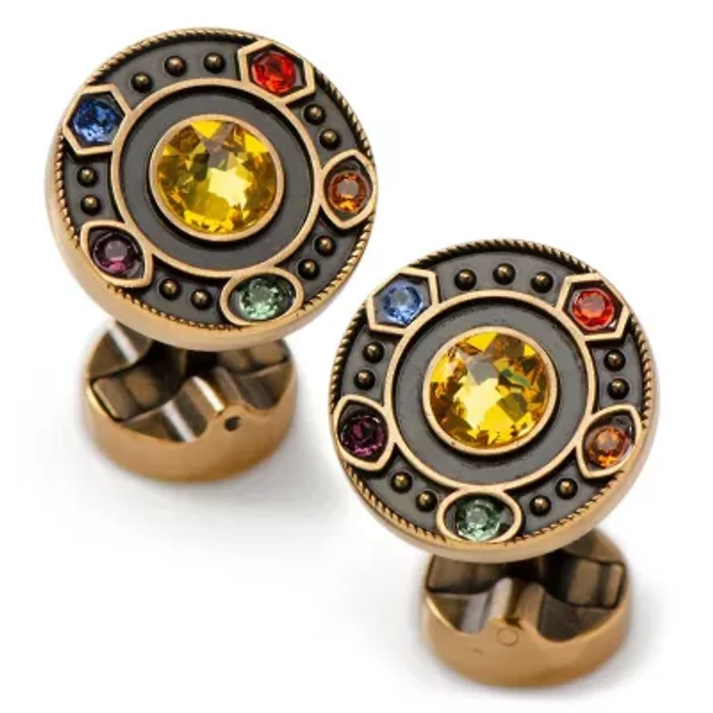 Infinity Stones Antique Gold Cufflinks