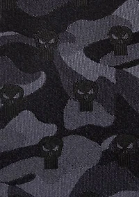 Men's The Punisher Camo Black Silk  Tie