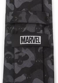 Men's The Punisher Camo Black Silk  Tie