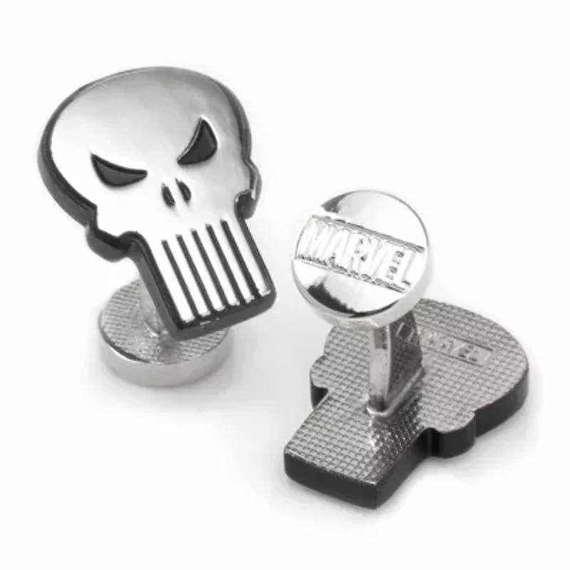 Punisher Cufflinks and Tie Bar Gift Set