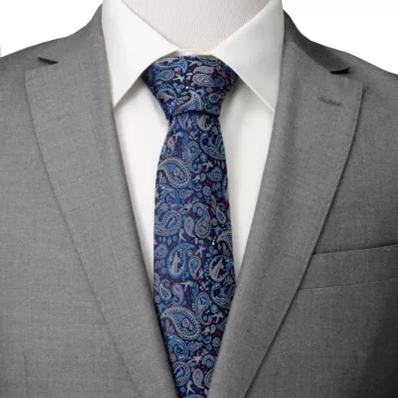 Avengers Blue Multi Paisley Tie