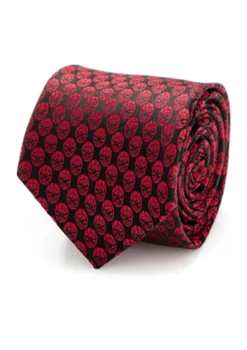 Spider-Man Mask Red Tie