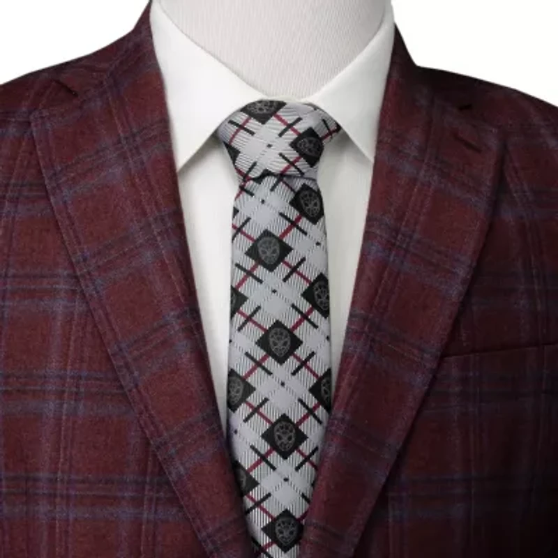 Spider-Man Plaid Black Tie