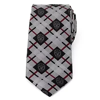 Spider-Man Plaid Black Tie