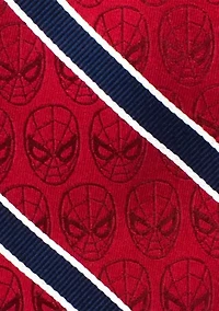 Spider-Man Red and Navy Stripe Tie