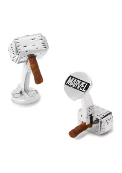 3D Thor Hammer Cufflinks