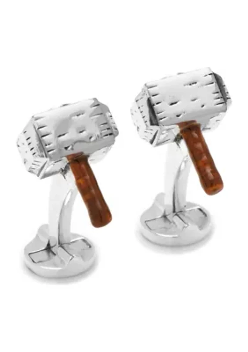 3D Thor Hammer Cufflinks