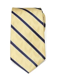 Men's Wolverine Mask Yellow and Navy Silk Tie