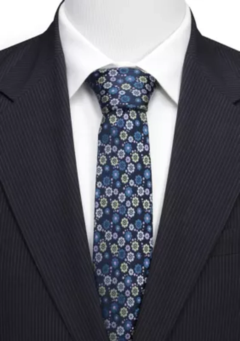 Men's X-Men Floral Navy Tie