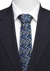 Men's X-Men Floral Navy Tie