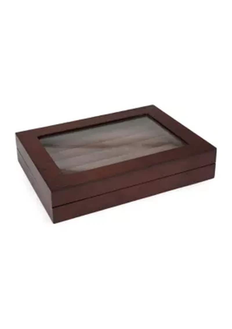Espresso Cufflinks Collector's Case - 36 pairs