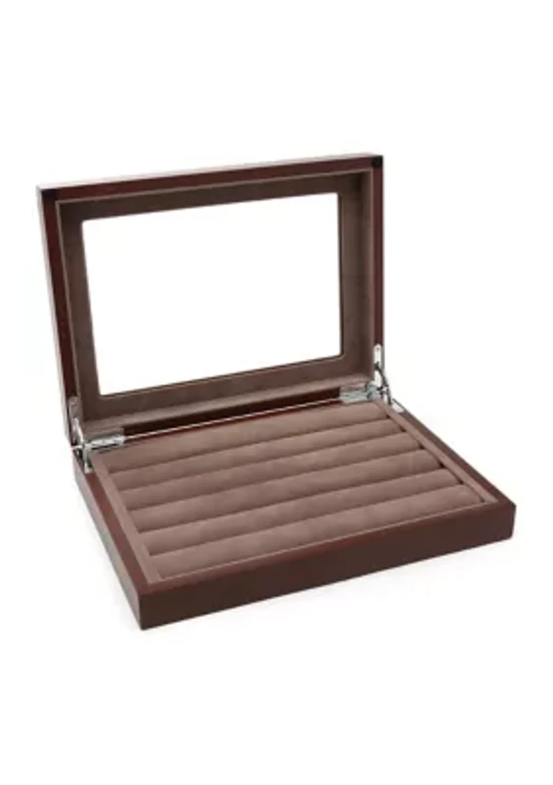 Espresso Cufflinks Collector's Case - 36 pairs