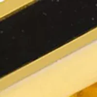 Gold and Onyx Inlaid Tie Clip