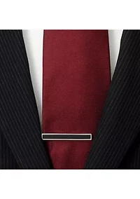 Onyx Inlaid Tie Clip