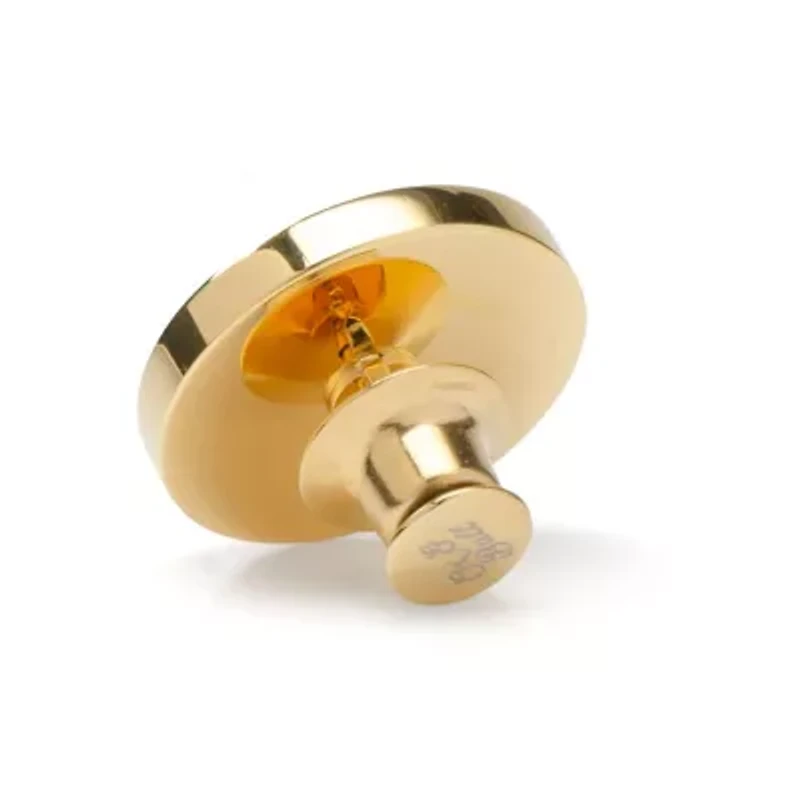 Two Toned Stainless Steel Round Infinity Engravable Lapel Pin