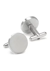 Brushed Stainless Steel Cufflinks