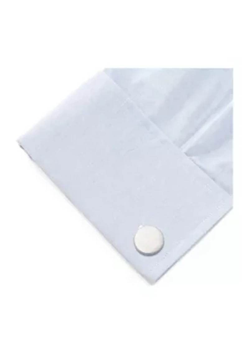 Brushed Stainless Steel Cufflinks