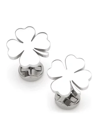 Four Leaf Clover Stainless Cufflink