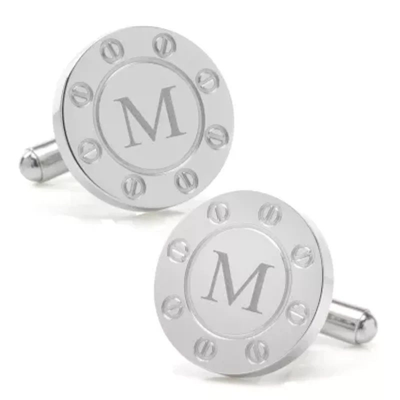 Stainless Steel Engravable Bolted Cufflinks
