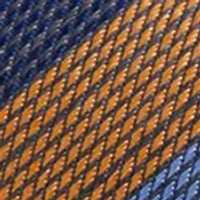 The Andrew Tie (Blue Orange Stripe Tie)