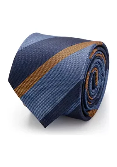 The Andrew Tie (Blue Orange Stripe Tie)