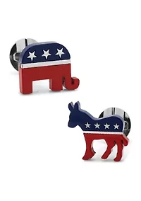 Stainless Steel Bipartisan Cufflinks