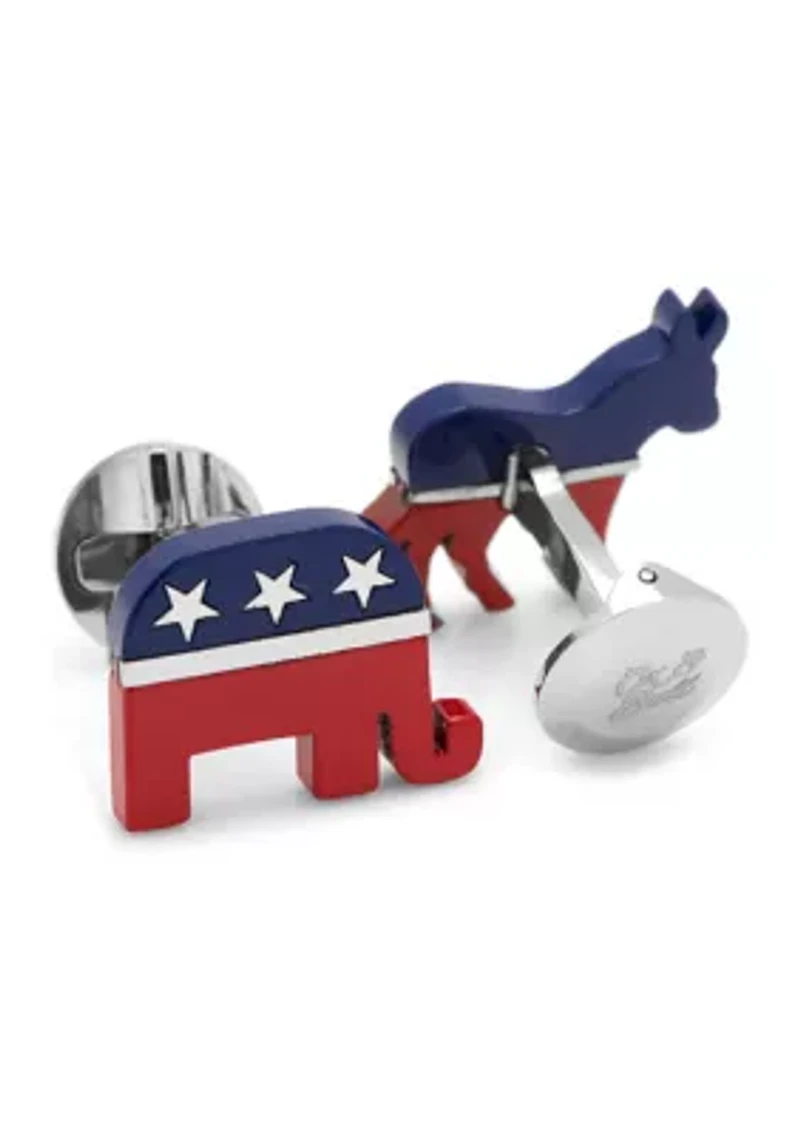 Stainless Steel Bipartisan Cufflinks