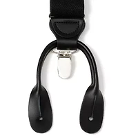 Black Clip/Button Suspenders