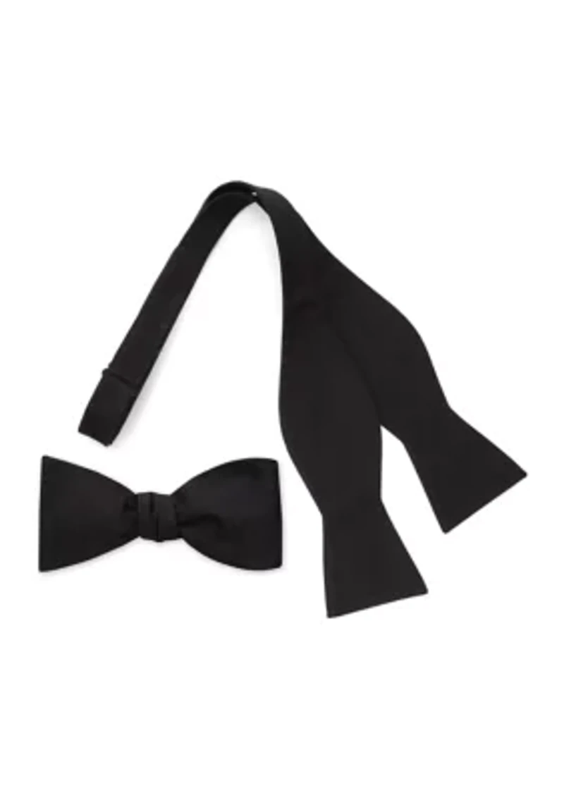 Black Self Tie Bow Tie