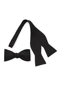 Black Self Tie Bow Tie