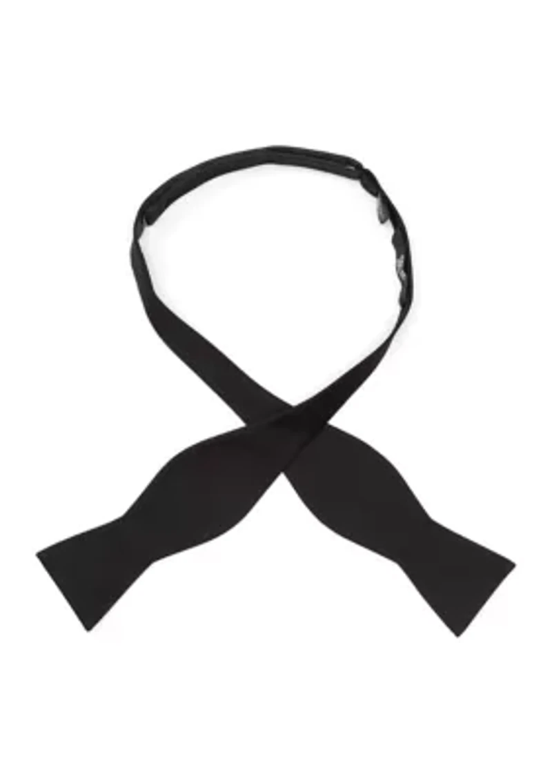 Black Self Tie Bow Tie