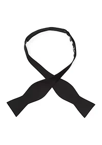 Black Self Tie Bow Tie