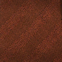 Burnt Sienna Tweed Striped Linen Men's Tie