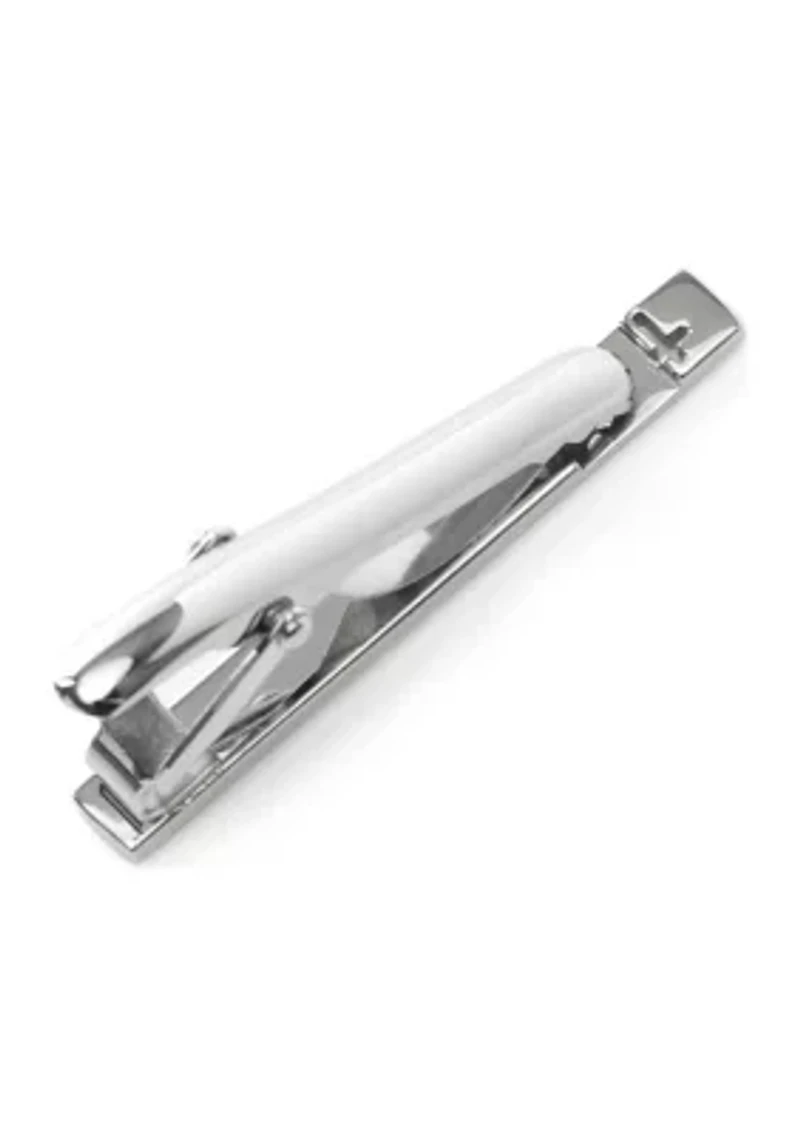 Cross Cutout Stainless Steel Tie Clip