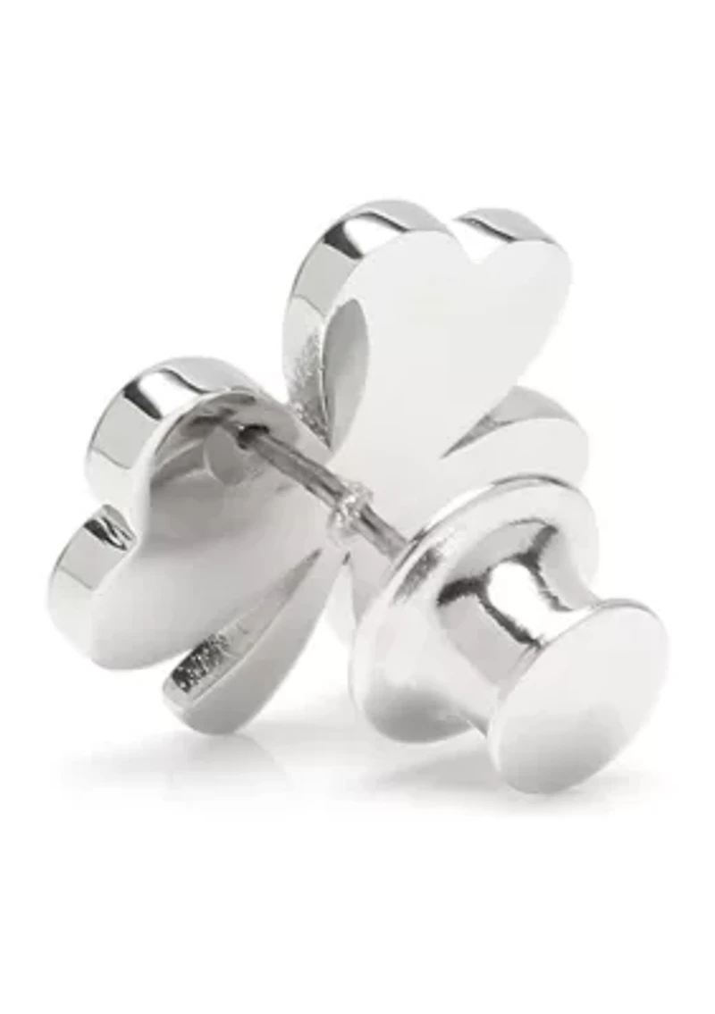 Clover Stainless Steel Lapel Pin